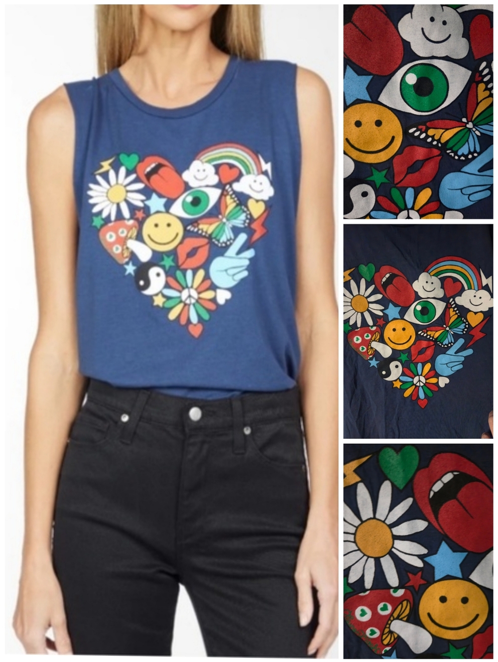 Lauren Moshi Retro Elements tank top